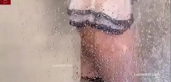  Aabha Paul Big  boobs  Hot sexy maid in shower